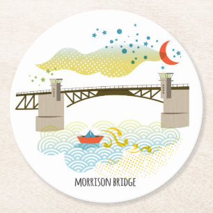 Morrison Bridge Portland Onderzetter