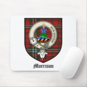 Morrison Clan Crest Badge Tartan Muismat (Met muis)