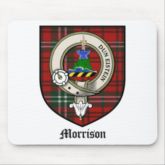 Morrison Clan Crest Badge Tartan Muismat