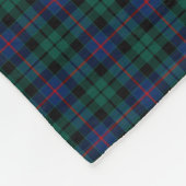 Morrison Clan Groene en Blauwe Tartan Fleece Deken (Hoek)