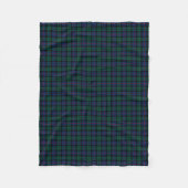 Morrison Clan Groene en Blauwe Tartan Fleece Deken (Voorkant)