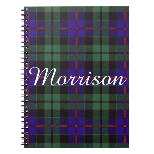 Morrison clan Pset Scottish tartan Notitieboek (Voorkant)