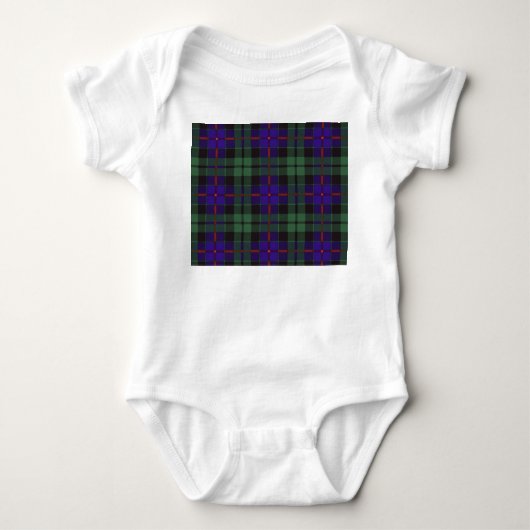 Morrison clan Pset Scottish tartan Romper (Voorkant)