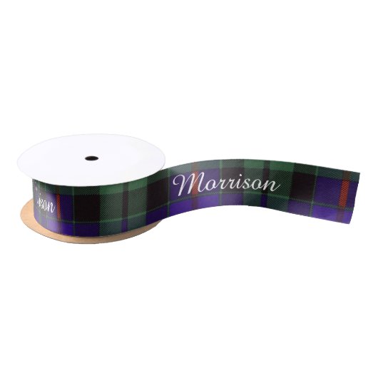 Morrison clan Pset Scottish tartan Satijnen Lint (Spoel)