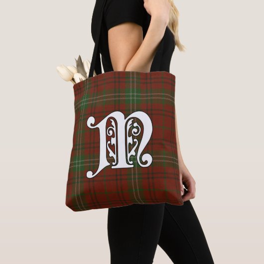 Morrison Clan Tartan Monogram Tote Bag (Dichtbij)