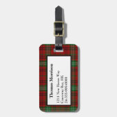 Morrison Clan Tartan Plaid Bagage Label (Voorkant verticaal)