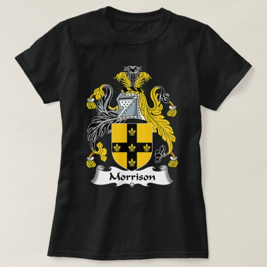 Morrison Coat of Arms Family Crest T-shirt (Design voorkant)