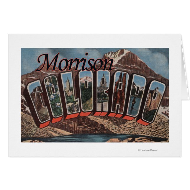 Morrison, Colorado - Grote Letter-scènes (Voorkant Horizontaal)