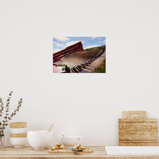 Morrison Colorado Red Rocks Amfitheater Poster (Keuken)
