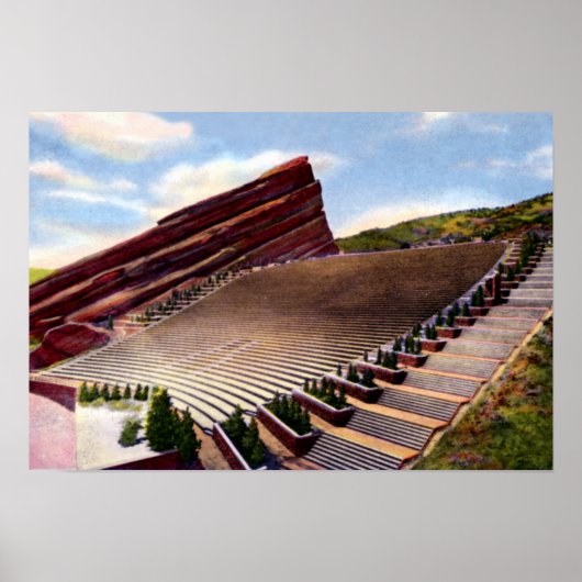 Morrison Colorado Red Rocks Amfitheater Poster (Voorkant)