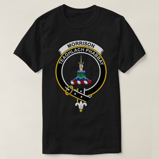 Morrison Crest Tartan Clan Scottish Clan T-shirt (Design voorkant)
