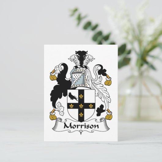 Morrison Family Crest Briefkaart (Staand voorkant)