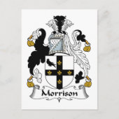 Morrison Family Crest Briefkaart (Voorkant)