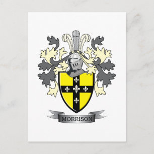 Morrison Family Crest Coat of Arms Briefkaart