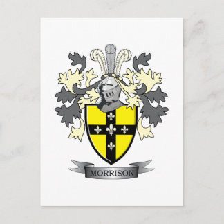 Morrison Family Crest Coat of Arms Briefkaart