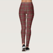 Morrison Red Weathered Original Scottish Tartan Leggings (Achterkant)