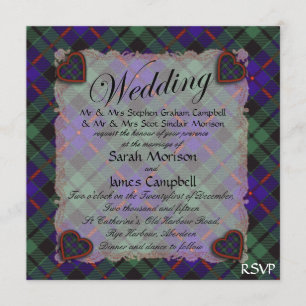 Morrison Scottish clan tartan - Pset Kaart