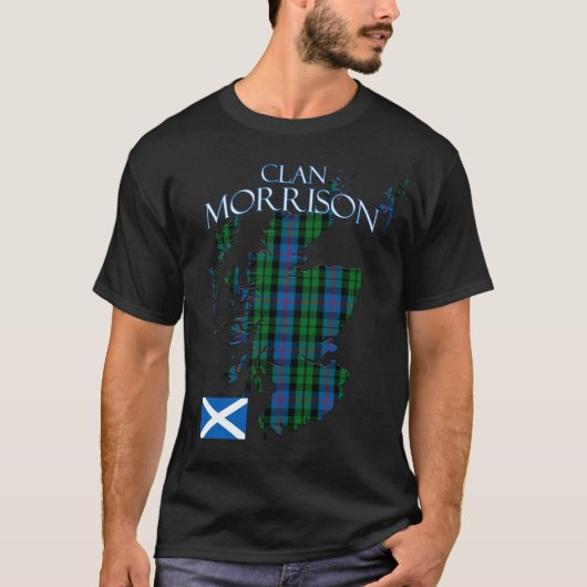 Morrison Scottish Clan Tartan Schotland T-shirt (Voorkant)