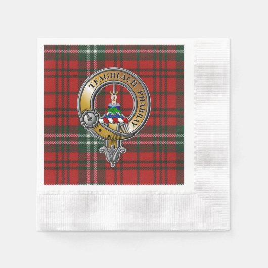 Morrison Tartan & Badge Servet (Voorkant)