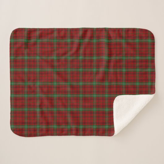 Morrison Tartan Plaid Sherpa Fleece Blanket Sherpa Deken (Voorkant (horizontaal))