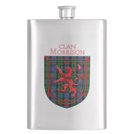 Morrison Tartan Scottish Pset Lion Rampant Flacon (Voorkant)