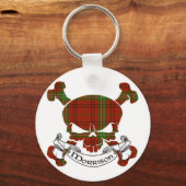 Morrison Tartan Skull Sleutelhanger (Voorkant)