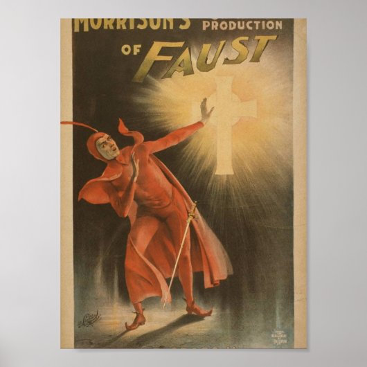 Morrison's of Faust, 'The Cross' theater Poster (Voorkant)