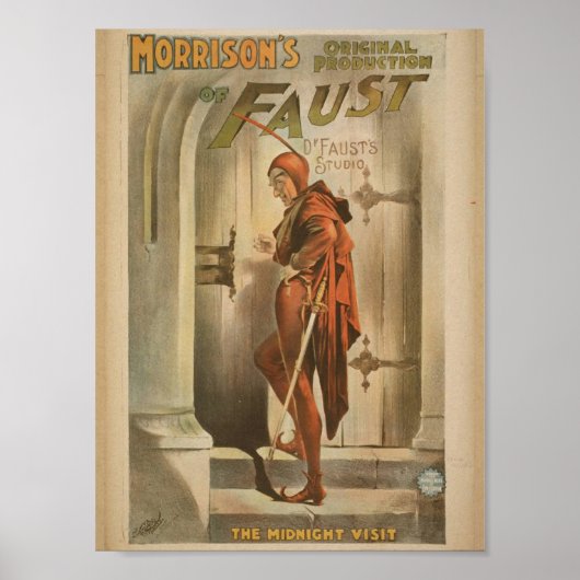 Morrison's of Faust, 'The Midnight Visit' Vintage Poster (Voorkant)