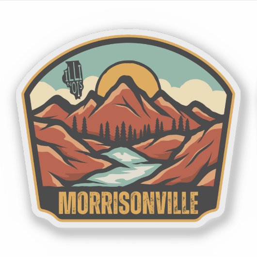 Morrisonville, Illinois Sticker (Voorkant)