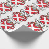 Morrissey Family Crest Cadeaupapier (Hoek)