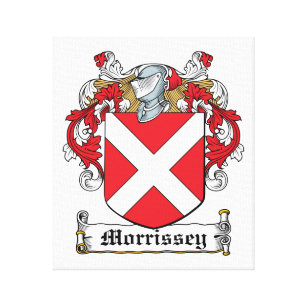 Morrissey Family Crest Canvas Afdruk