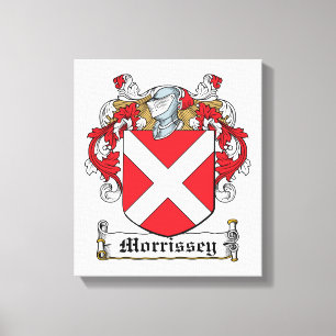 Morrissey Family Crest Canvas Afdruk