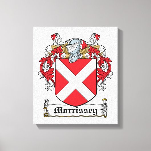 Morrissey Family Crest Canvas Afdruk (Voorkant)