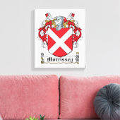 Morrissey Family Crest Canvas Afdruk (Insitu (Woonkamer))