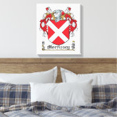 Morrissey Family Crest Canvas Afdruk (Insitu (Slaapkamer))