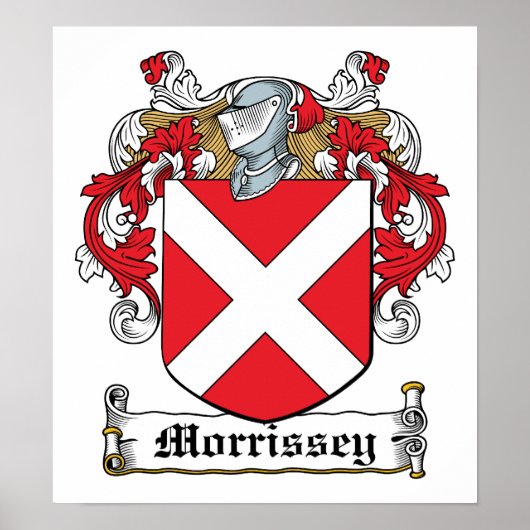 Morrissey Family Crest Poster (Voorkant)
