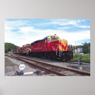 Morristown en Erie Railroad Engine # 22 Poster