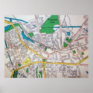 Morristown, NJ  Map Poster