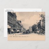Morristown NJ, Washington St., c1906 Briefkaart (Voorkant / Achterkant)