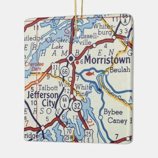 Morristown TN Keramisch Ornament (Links)