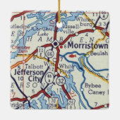 Morristown TN Keramisch Ornament (Achterkant)