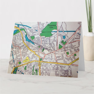 Morristown, Vintage Kaart NJ