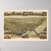 Morrisville, PA Panoramic Map - 1893 Poster (Voorkant)