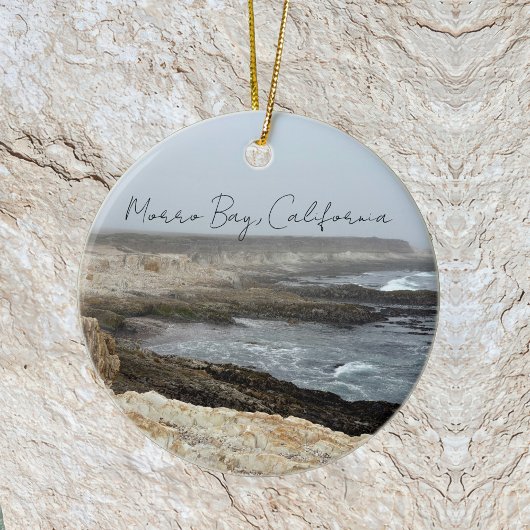 Morro Bay California Coastal Photography Keramisch Ornament