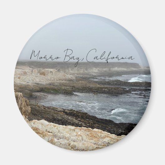 Morro Bay California Coastal Photography Magneet (Voorkant)