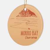 Morro Bay California Morro Rock Keramisch Ornament (Links)