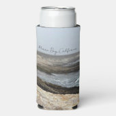 Morro Bay California Ocean Cliffs Photography Seltzer Blikjeskoeler (Seltzer Voorkant)