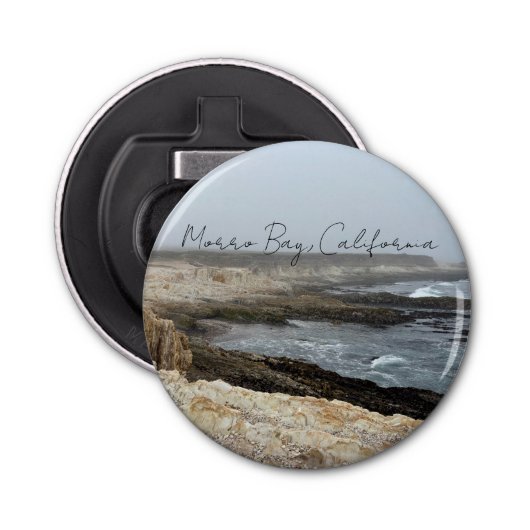 Morro Bay California Ocean Photography Button Flesopener (Voorkant)