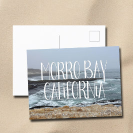 Morro Bay California Ocean Waves Photography Briefkaart