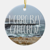 Morro Bay California Ocean Waves Photography Keramisch Ornament (Voorkant)